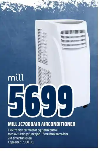 Obs Bygg Mill jc7000air airconditioner tilbud