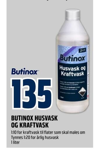 Obs Bygg Butinox husvask og kraftvask tilbud