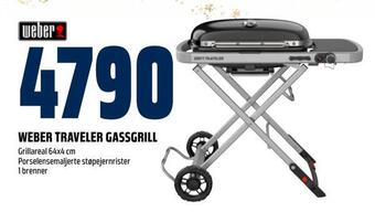 Obs Bygg Weber traveler gassgrill tilbud