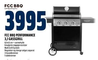Obs Bygg Fcc bbq performance 3,1 gassgrill tilbud