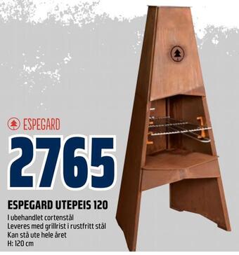 Obs Bygg Espegard utepeis 120 tilbud