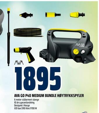 Obs Bygg Ava go p40 medium bundle høytrykkspyler tilbud
