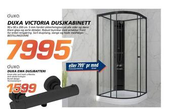 Coop Byggmix Duxa victoria dusjkabinett tilbud