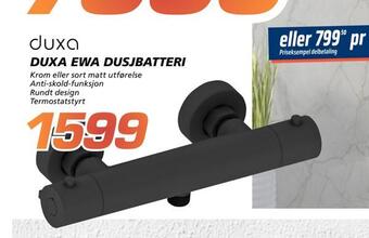 Coop Byggmix Duxa ewa dusjbatteri tilbud