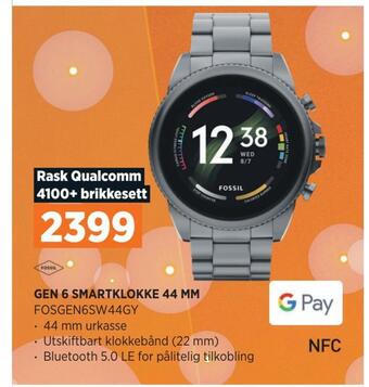 POWER Gen 6 smartklokke 44 mm tilbud