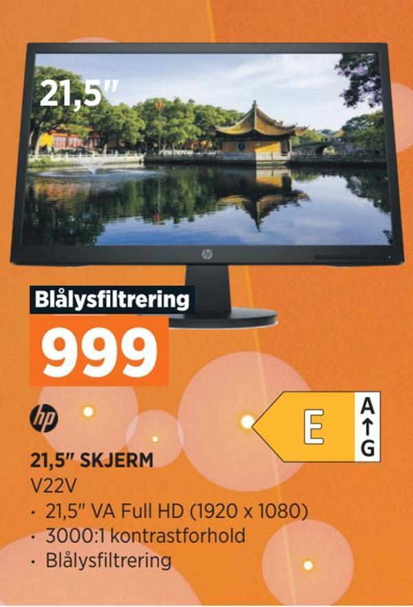 POWER 21,5 skjerm tilbud