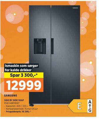 POWER Side by side skap tilbud