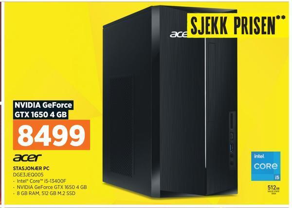 POWER Stasjonær pc tilbud