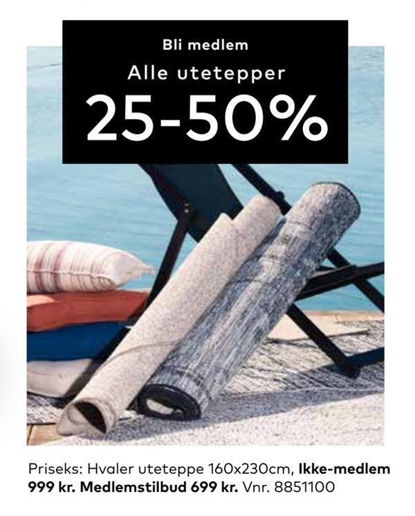 Skeidar Hvaler uteteppe tilbud