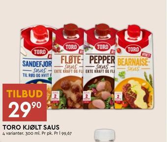 Coop Mega Toro kjølt saus tilbud
