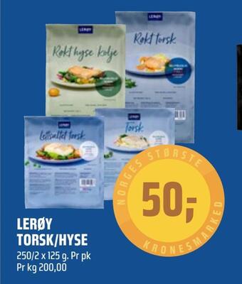 Coop Obs Lerøy torsk/hyse tilbud