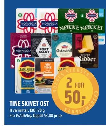 Coop Obs Tine skivet ost tilbud