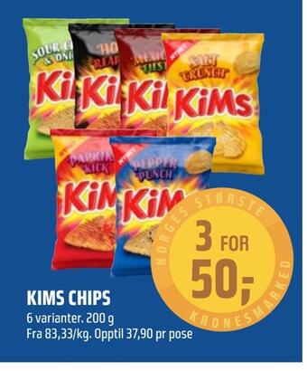 Coop Obs Kims chips tilbud