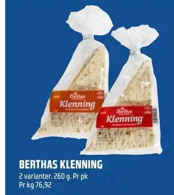 Coop Obs Berthas klenning tilbud