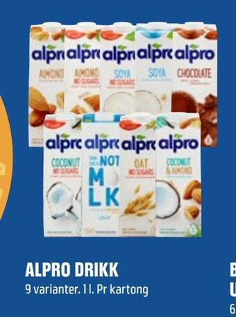 Coop Obs Alpro drikk tilbud