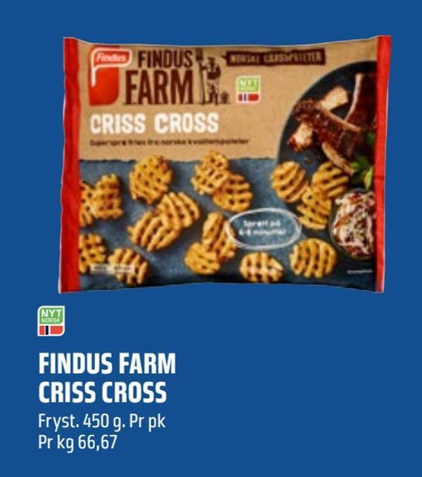 Coop Obs Findus farm criss cross tilbud