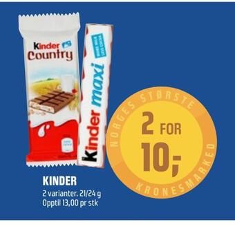 Coop Obs Kinder tilbud