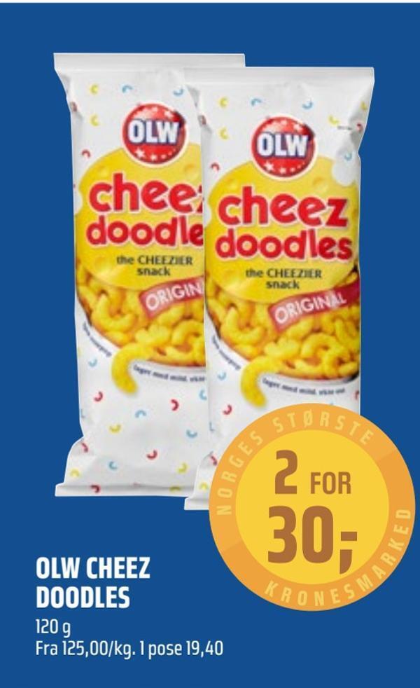Coop Obs Olw cheez doodles tilbud
