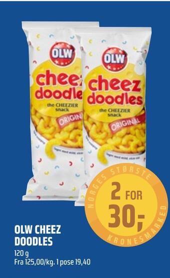 Coop Obs Olw cheez doodles tilbud