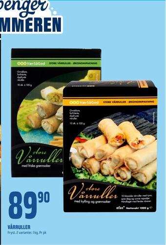 Coop Obs Vårruller tilbud