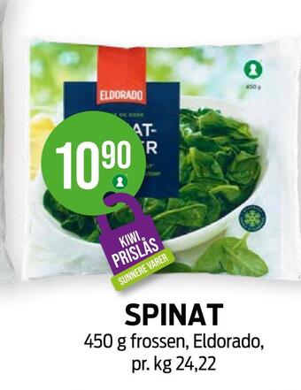 Kiwi Spinat tilbud