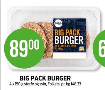 Kiwi Big pack burger tilbud