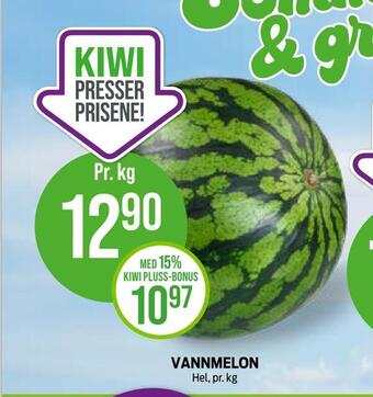 Kiwi Vannmelon tilbud