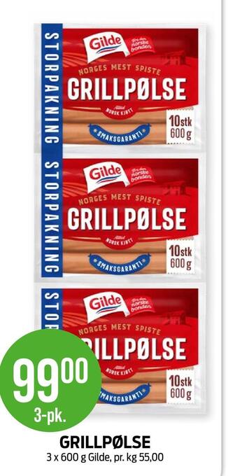 Kiwi Grillpølse tilbud