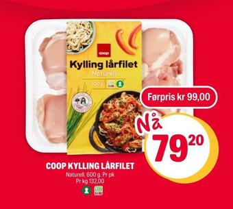 Coop Extra Coop kylling lårfilet tilbud