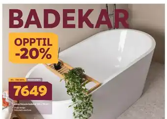 Megaflis Celeste venezia badekar 140 x 72 cm tilbud