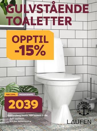 Megaflis Gustavsberg nautic 1591 toalett s-lås tilbud