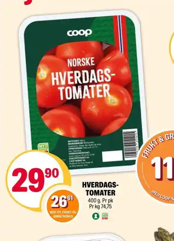 Coop Extra Hverdags tomater tilbud
