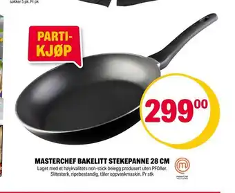 Coop Extra Masterchef bakelitt stekepanne 28 cm tilbud