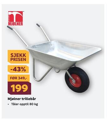 Megaflis Mjølner trillebår tilbud