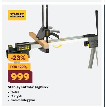 Megaflis Stanley fatmax sagbukk tilbud