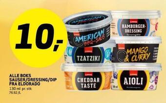 Bunnpris Alle boks sauser/dressing/dip fra eldorado tilbud