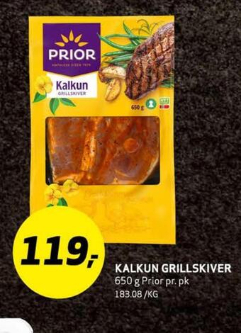 Bunnpris Kalkun grillskiver tilbud