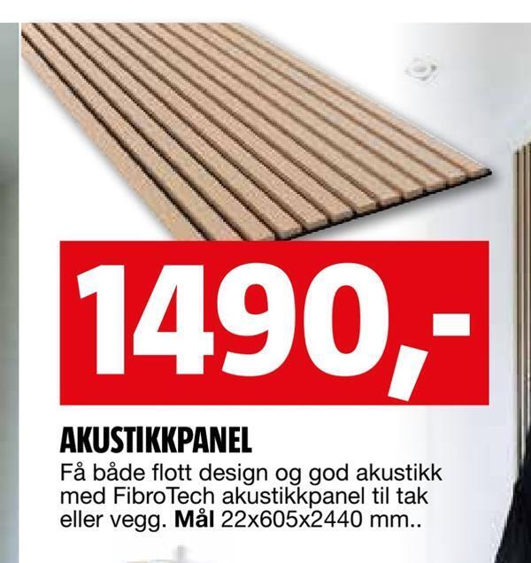 Bauhaus Akustikkpanel tilbud