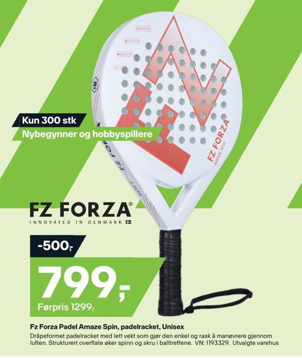 XXL Sport Fz forza padel amaze spin, padelracket, unisex tilbud