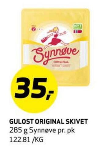 Bunnpris Gulost original skivet tilbud