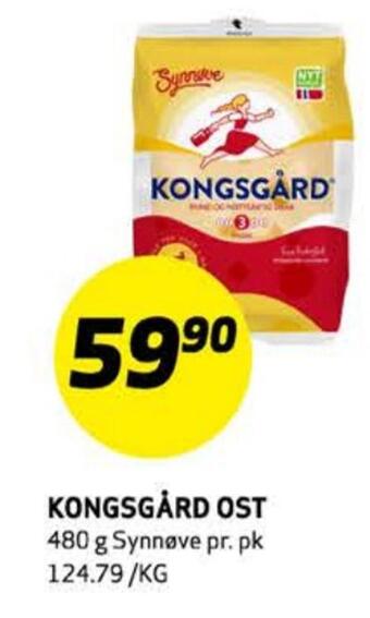 Bunnpris Kongsgård ost tilbud