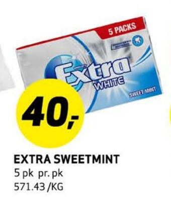 Bunnpris Extra sweetmint tilbud