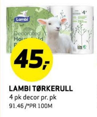 Bunnpris Lambi tørkerull tilbud