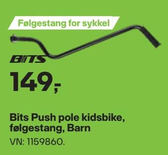 XXL Sport Bits push pole kidsbike, følgestang, barn tilbud