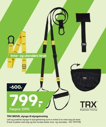 XXL Sport Trx move, slynge til slyngetrening tilbud