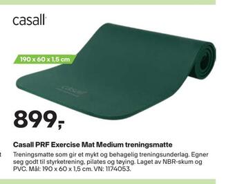 XXL Sport Casall prf exercise mat medium treningsmatte tilbud
