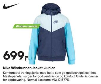 XXL Sport Nike windrunner jacket, junior tilbud