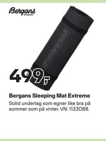 XXL Sport Bergans sleeping mat extreme tilbud
