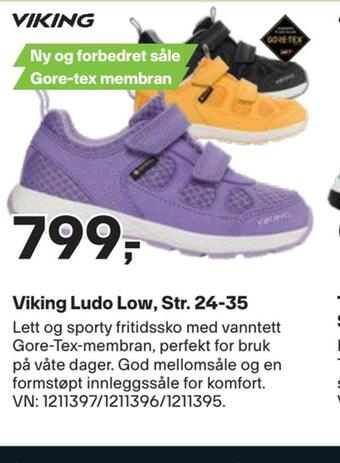 XXL Sport Viking ludo low, str. 24-35 tilbud