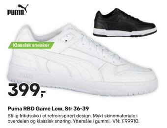 XXL Sport Puma rbd game low, str 36-39 tilbud